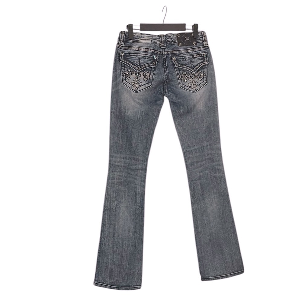 Miss Me Gray Flare & Wide Leg Jeans